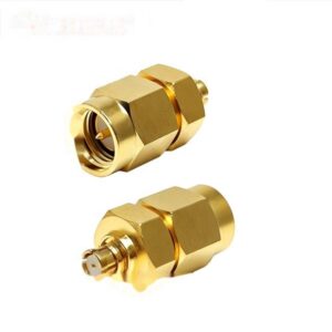 50 Ohm DC-18GHz SMP GPO Jack Female to SMA Plug Male Straight Gold Plating Copper Coaxial Connector High Frequency RF Adapter