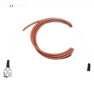 RF Coaxial Cable Assembly with RF Crimp Cable Connector Silver N Male to RPSMA Male Plug Coax for RG400 Brown Jacket Jumper Wire