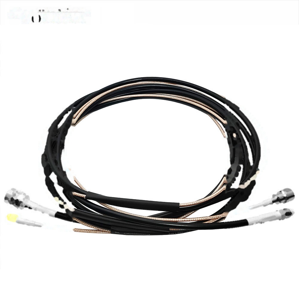 TNC to FME Male and SMA to FME Female RG58/RG316 Dual-Lead Cable Assembly with Heat Shrink Customized RF Coaxial Cable Assembly