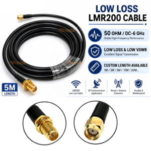 RP SMA Male to Revise Pin SMA Male Female Bulkhead Cable Assembly With 50Ohm LMR200 LMR195 LMR240 RG58 Antenna Extension Cable