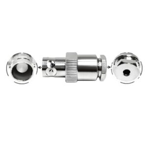 BNC Female Clamp Connector for RG178/U Micro Coaxial Cable Miniature for High-Frequency Test & Medical Equipment