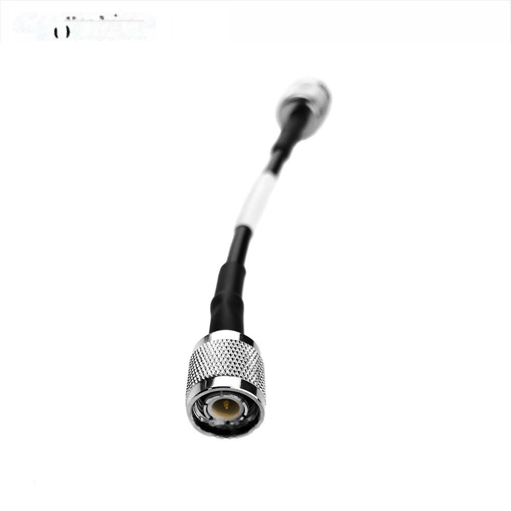 Custom RG58/LMR195/LMR200 Jumper Wire RF Coaxial Cable Assembly with Silver Dual N Male Plug RF Crimp Coax Connector