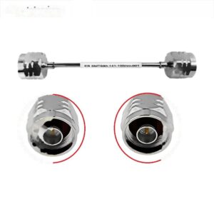 High Frequency Performance N Male Plug to N Male Plug Straight RG402 .141" SR402 Semi-steel Semi Rigid Coaxial Cable Assembly