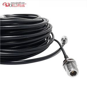 Custom RF Coaxial Cable Assembly RG58 Cable with Silver Plated N Male Plug to N Female Jack Bulkhead RF Crimp Connector Jumper