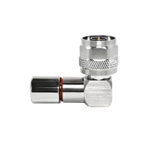 N Male Right Angle Clamp Connector for LMR300 & 5D-FB Cable 90 Degree Low Loss for 5G DAS Small Cell & In-Building Coverage