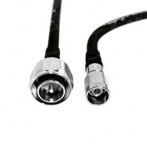 Plenum 4.3-10 Male Mini Din Plug to NEX10 Male Plug Low PIM Cable Using 1/2 &1/4 Superflex Coax RG401 250 Jumper Cable Assembly
