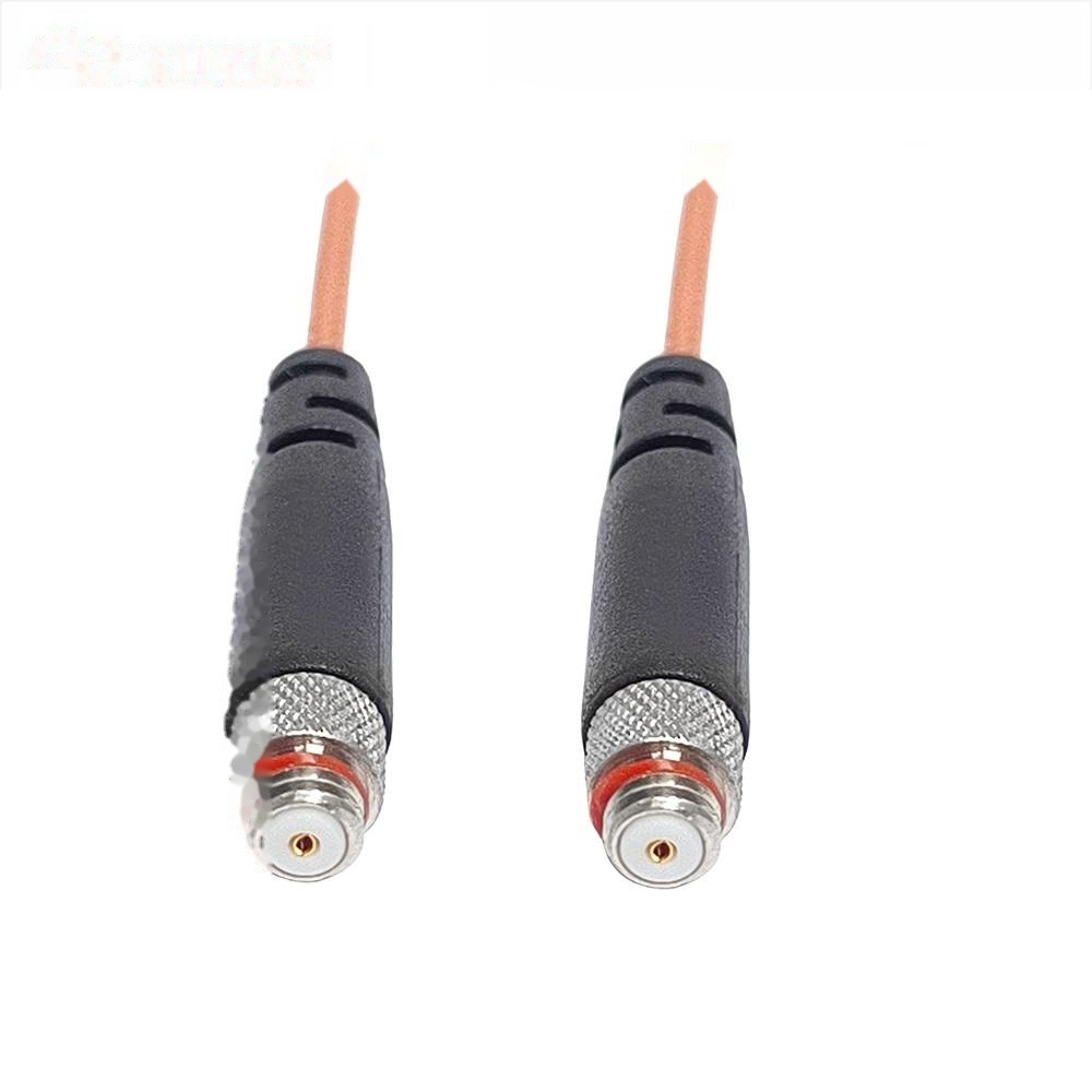 Straight M5 L5 Microdot 10 32 UNF Dual Female Jack Coaxial Cable RG178 Low Noise Wire for Acceleration Vibration Test Sensor