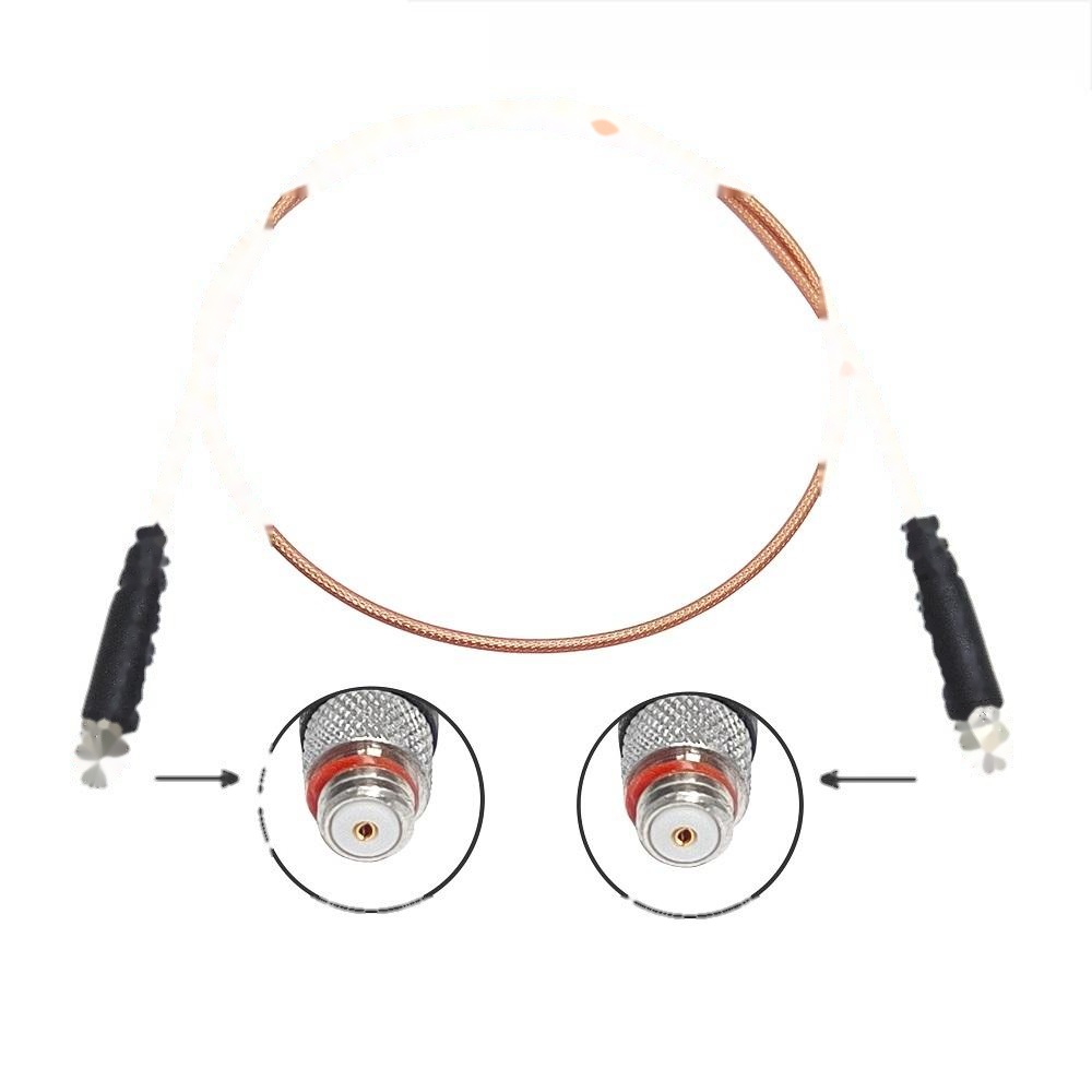 M5/L5 Microdot 10/32 Female Jack to 10-32 Female Jack UNF Straight RG178 RG316 Coaxial Acceleration Sensor Vibration test Cable