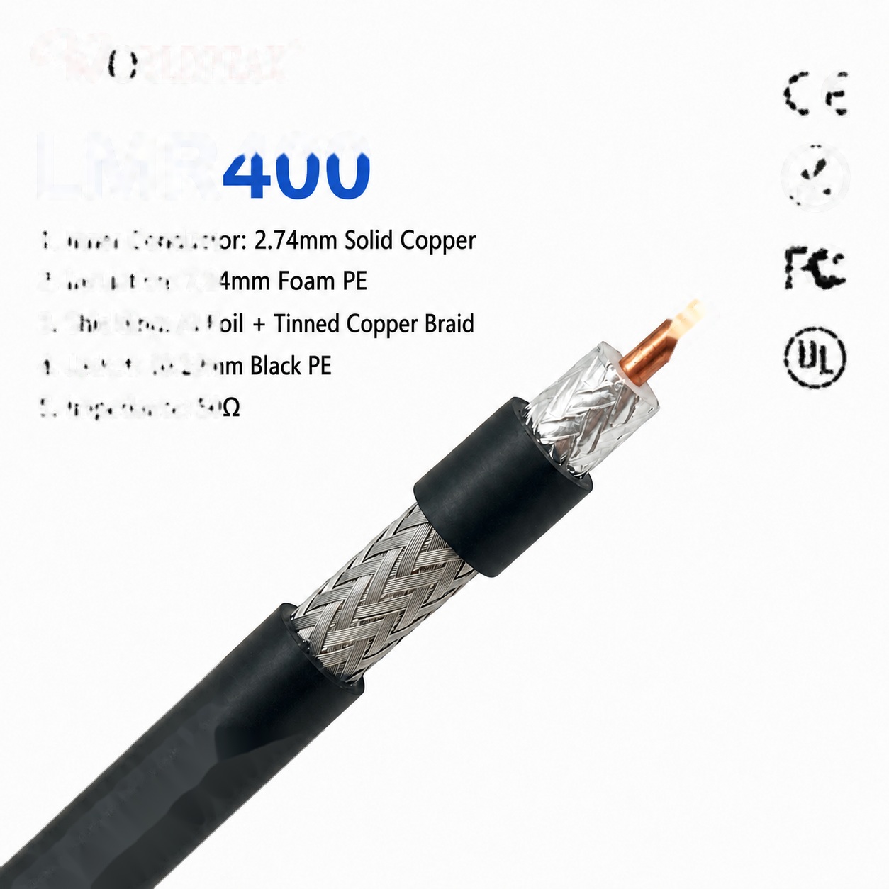 LMR400 RF Cable for WiFi Antenna Extension Ready to Ship Fast Shipping CE Certified Low Loss Signal Wire