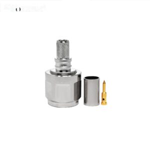 WODF RF Coax Coaxial Connectors TNC EZ Male Plug Crimp Solder for LMR240 H155 RG8X Coaxial Cable