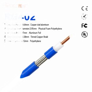 CE Certified RG402 Coaxial Cable for PCB Signal Transmission Semi Flexible Customizable Wiring Solution