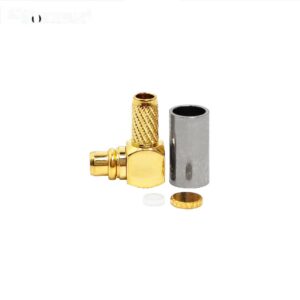 WODF Price MMCX Male Plug Right Angle for RG174 RG179 LMR100 RG316 Coaxial Cable RF Coaxial Connector