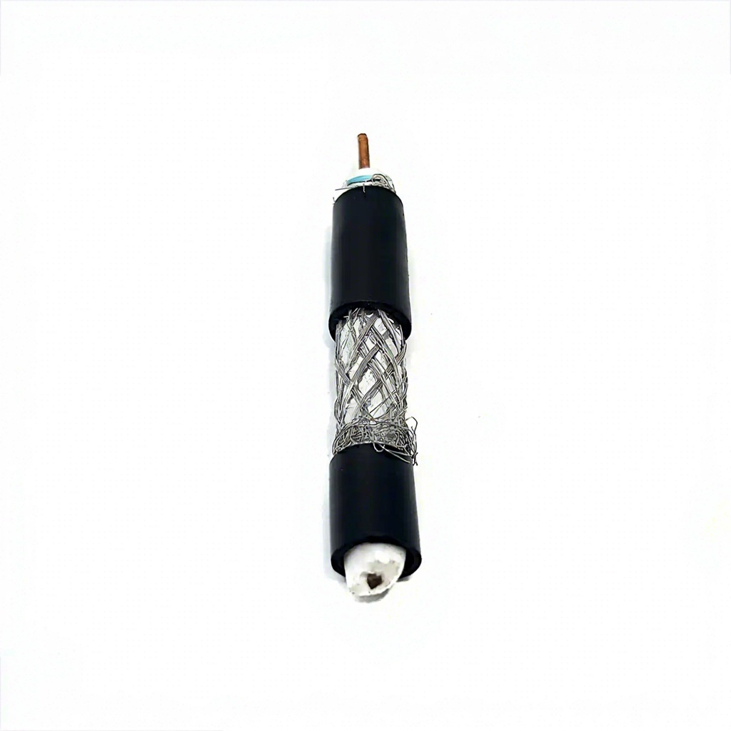 75 Ohm RG11 Coaxial Cable with Steel Messenger Wire Aerial Overhead Trunk Line Low Attenuation WDFR11 Coax for CATV Satellite