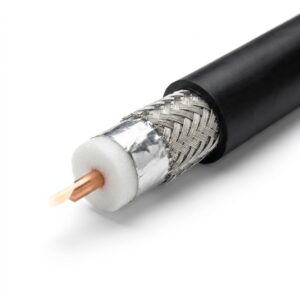 Anti-abrasion LMR240 Coaxial Cable 50 Ohm Wear Resistant Jacket Low Loss RF Feed Line for Underground Mine and Heavy Duty