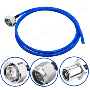 Jumper Cable 7/16 Din L29 Male Plug Connector to Open Free/Stripped End Rg401/0.250" Semi-Flexible High Power Cable