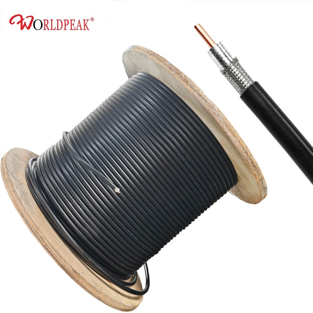 LMR-600-FR Flame Retardant Microwave ZERO Non Halogen 50 Ohm RF Extension Coaxial Cable for Outdoor LTE Antenna LMR600 LSZH