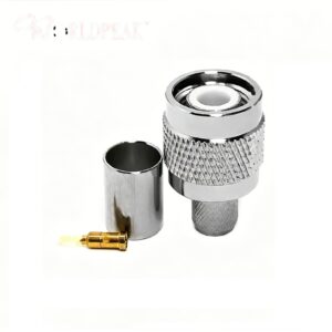 TNC Plug Male Crimp Straight /Non-Solder Contact Attachment for LMR240 CFD240 NFC240 HDF240 H155 50ohm Coaxial Cable