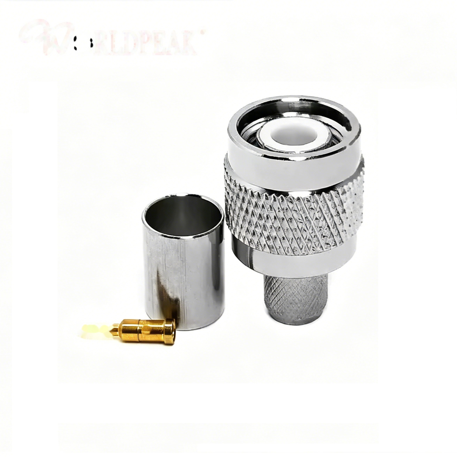 TNC Plug Male Crimp Straight /Non-Solder Contact Attachment for LMR240 CFD240 NFC240 HDF240 H155 50ohm Coaxial Cable