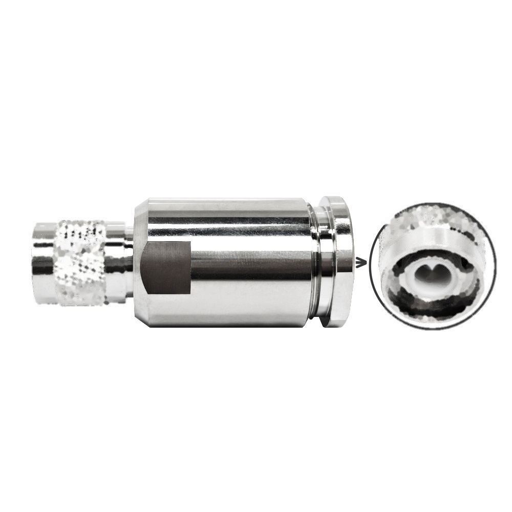 TNC Male Connector for LMR600 Cable Large Diameter Low Loss High Power Waterproof for Base Station Antenna Cellular Tower