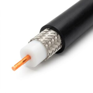 For Flexible RG58A/U Copper Coax Cable 50 Ohm Low Loss Antenna Extension Wire for Communication Devices and WLAN Network