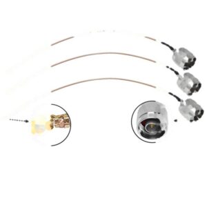 RG178 Pigtail with UFL/U.FL Female to N Male Plug Thin RG316 Low Loss RF Coaxial Cable for IoT WiFi GPS Communication Devices