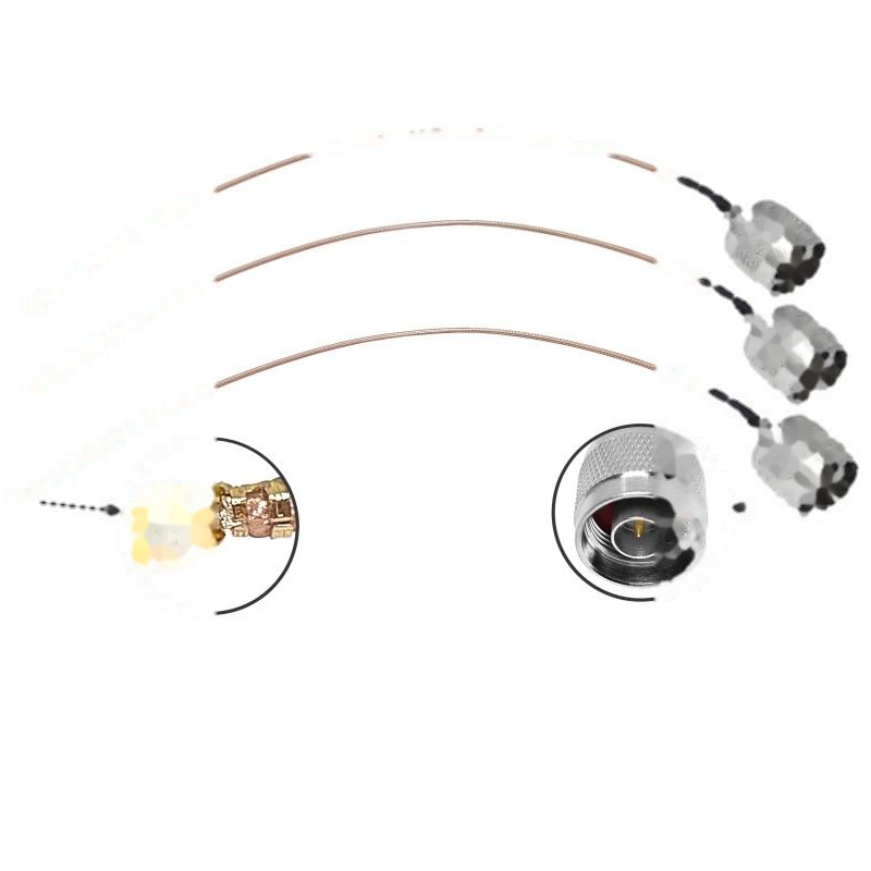 RG178 Pigtail with UFL/U.FL Female to N Male Plug Thin RG316 Low Loss RF Coaxial Cable for IoT WiFi GPS Communication Devices