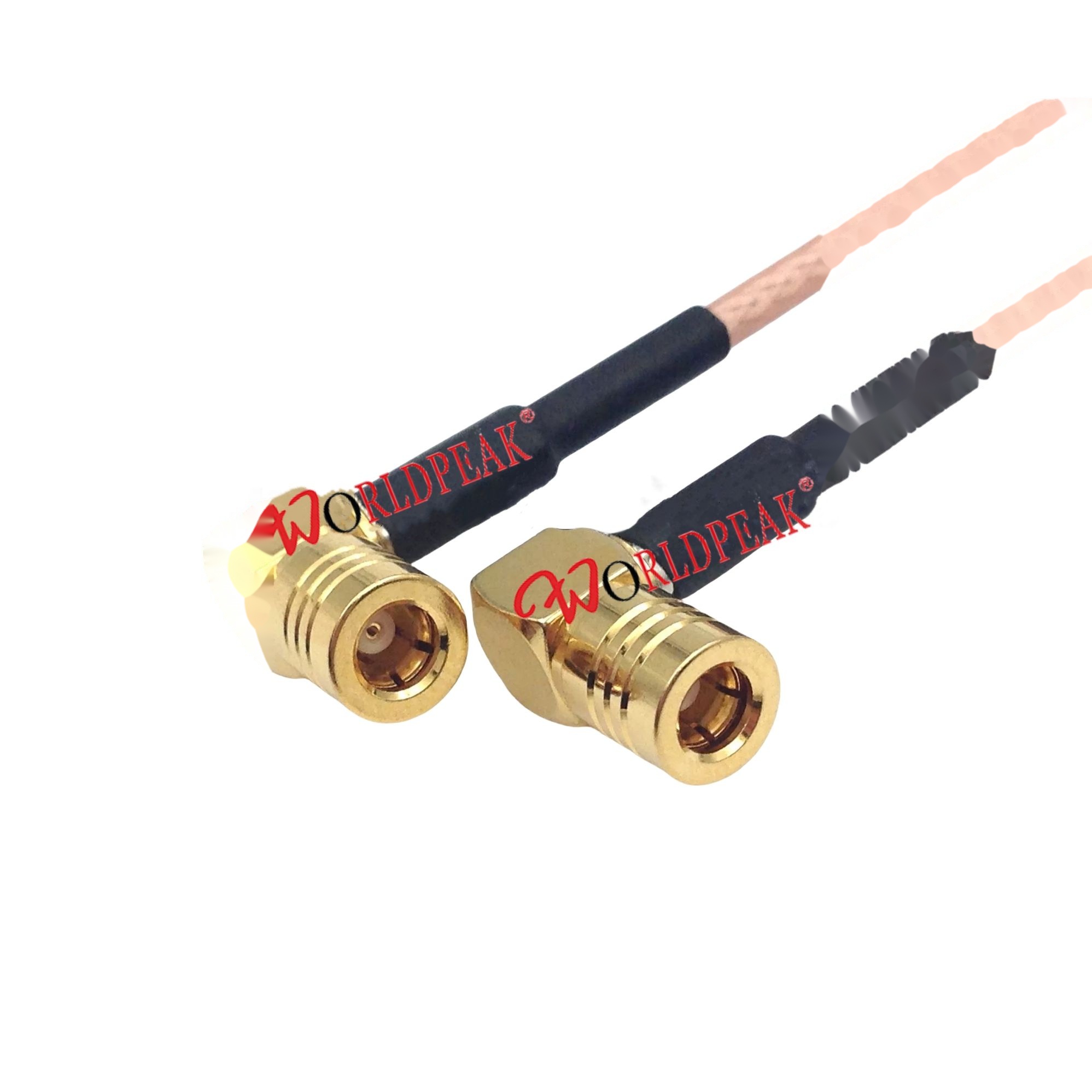 SMB Female Right Angle to SMB Female 90deg Angled RF Pigtail RG316 Extension Cord Coaxial Cable for Antennas Car Digital Radios