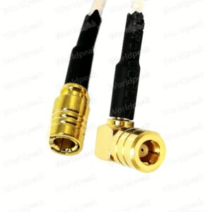 SMB Plug Female to SMB Plug Female Right Angle 90deg Connector Cable Assembly with Rg316 RG316U RG316D Jumper Pigtail