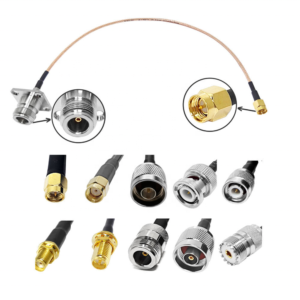N Female Panel Mount 4-Hole Flange SMA/N/BNC/UHF Male to SMA Male RF Cable Assembly RG178 RG316 RG316U Extension Pigtail Jumper
