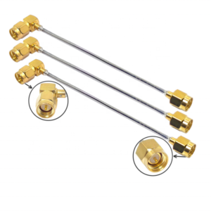 SMA Male Right Angle 90DEG to SMA Male Semi Rigid Pigtail Cable RG405 086 RG402 141 Semi-steel Jumper for 5G Base Station Lab