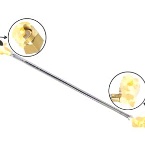 SMA Male Right Angled to SMA Male Solder Pigtail RG405 086 RG402 141 High Frequency 18GHz Semi-Rigid Stainless Steel Coax Cable