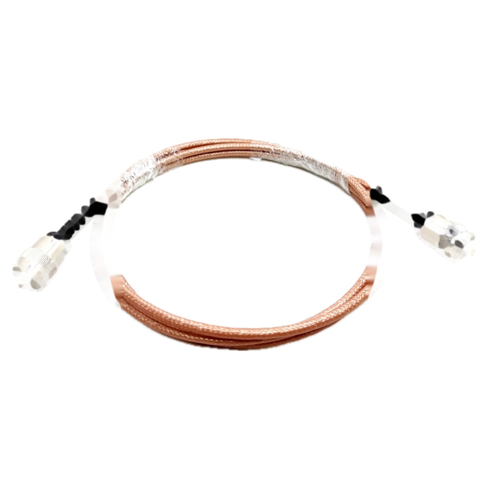 UHF Male PL259 Plug to PL-259 Male Solder Conductor Silver RG400 Double Shielded Pigtail Jumper Extension Cable Assembly