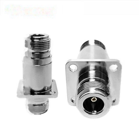 WODF N Male 4-Hole Flange N Female 0-6GHz Gas Lightning Arrester Surge Protector (Copper/Brass ISO9001/CE) for Base Station