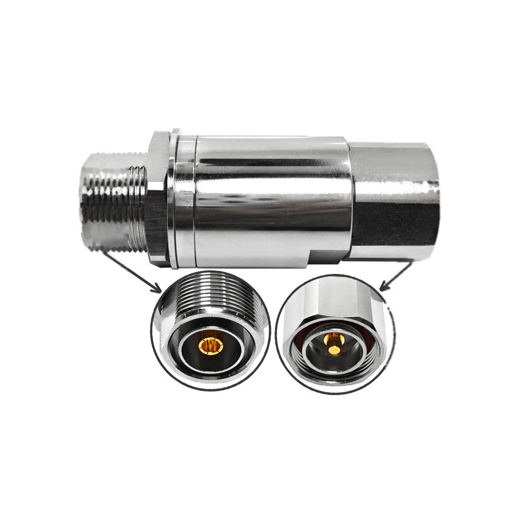 Outdoor Antenna Lightning Protector RF 7/16DIN Male to 7/16DIN Female Bulkhead Coax Surge Arrester With BNC/TNC/UHF/N Arrestor
