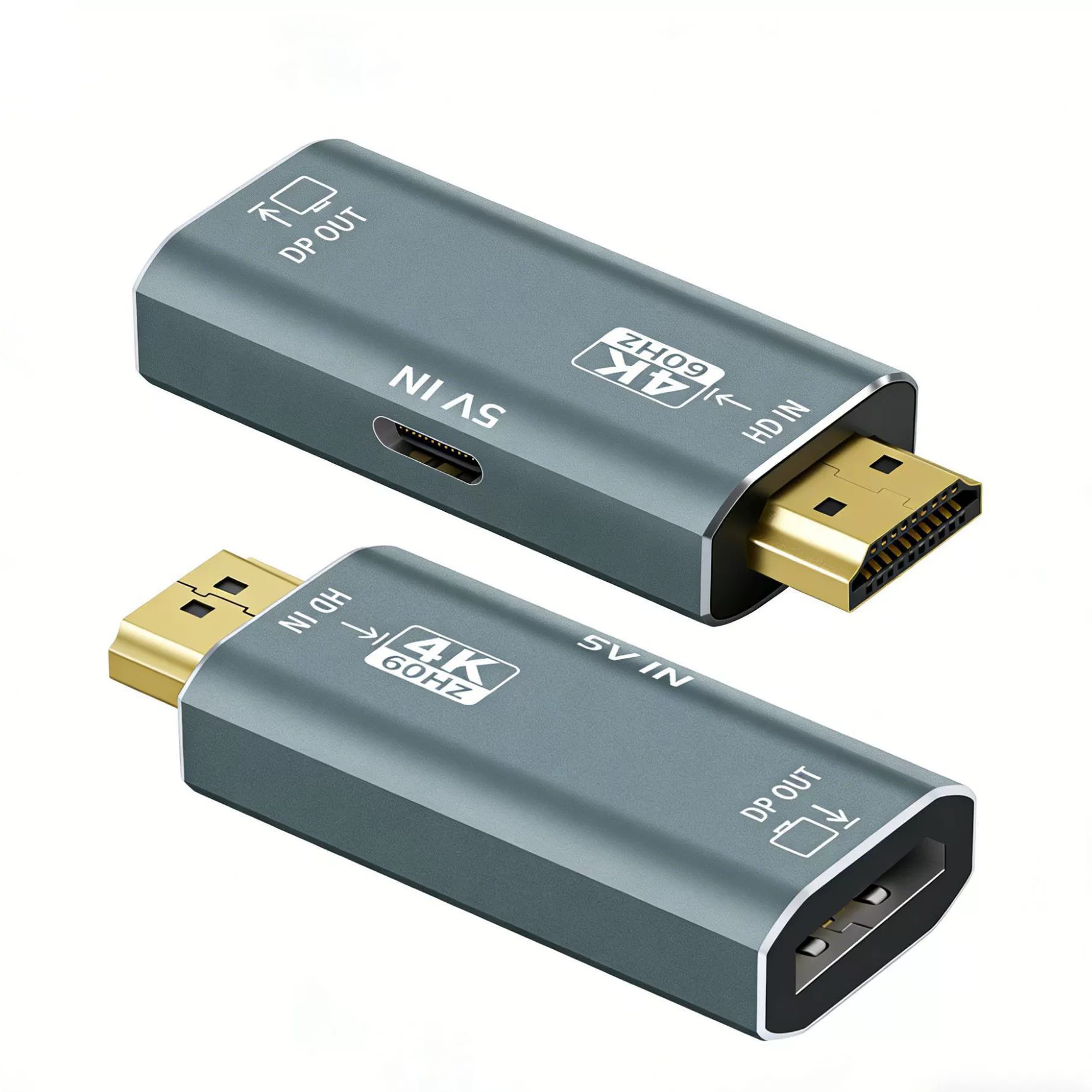 HDTV to DP Adapter Cable 4K 60Hz Copper Core for High-Definition Connection Monitors Projectors ( Male DP Female Converter)
