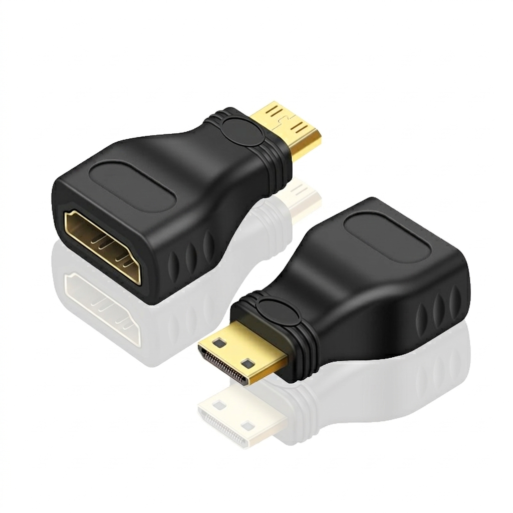 Mini Micro HDMI-compatible Male to Female Adapter Standard 4K Connector Converter for HD TV Table PC Camera Mobile Phone MP4