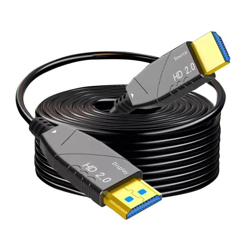 HDTV Cable Optical Fiber Interface for Interface HDMI 4K60HZ MALE-MALE Projector Engineering Level Wall Pipe Wiring HD V2.0