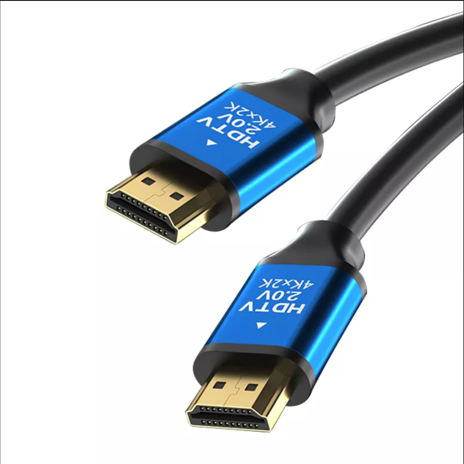 4K60Hz 18Gbps HDMI 2.0 HDR Male to Male Cable Gold Plated Dual Shield PVC Video HDMI Cord for HDTV Projector Monitor Laptop PC