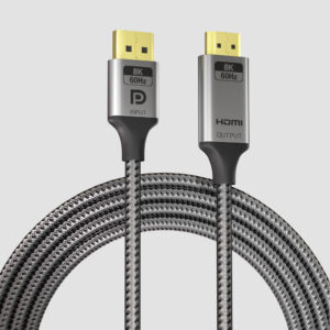 Nylon Braided DP1.4 HDMI2.1 Cable 8K 60Hz 80Gbps Aluminum Alloy Shell Gold Plated MALE-MALE Gaming PC Monitor JL-8KDH20