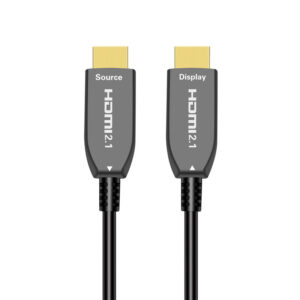 2025 Optical Fiber for HDMI Cable 45M Active AOC 8K 60Hz 4K 144Hz 48Gbps PVC Jacket Combination Male Male V2.1 Stock for Monitor