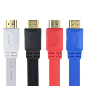 24K Gold Plated AWM 20276 Cabo 19Pin to 19Pin Flat Head HDMI Male to HDMI Male Cable 1.4 14 High Speed With Ethernet