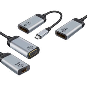 USB C Adapter to HDMI/VGA/USB 3.0/DP/Mini DP/RJ45 Adapter Multi USB-C Digital AV Multiport Adapter