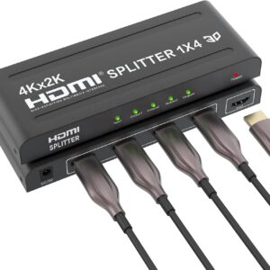 HDMI SPLITTER 1x4 Support 3D 4Kx2K 1 in 4 OUT for Multi-Screen Display, 4Kx2K 30Hz 3D Power HDMI Splitter