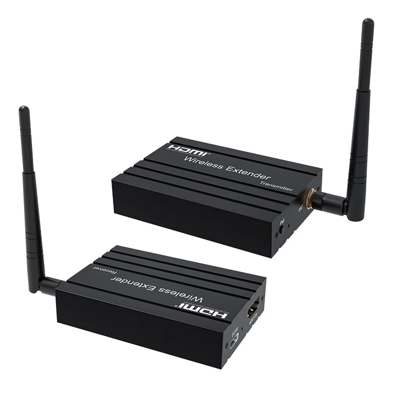 New Wireless HDMI Extender 200m HDMI Transmitter and Receiver with 1080p Transmission Aluminium Alloy Material TV Accessor