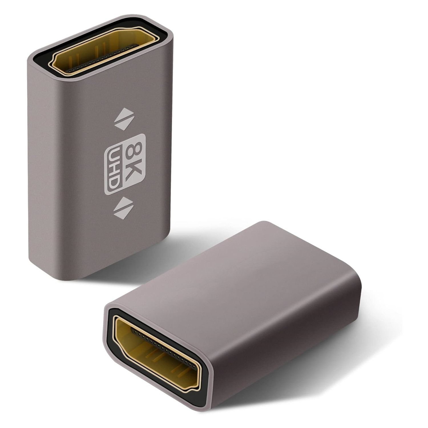 8K HDMI Coupler, HDMI 2.1 Female to Female Connector HDMI Extension Adapter Compatible with HDTV, Monitors, Laptop, Projector