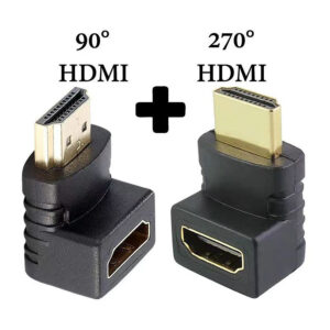 HDMI 270 Degree Right Angle 90 Degree Adapter Gold Plated High Speed HDMI Male to Female 4K*2K Connector Adapter