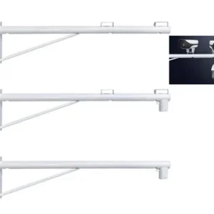 CCTV Camera Mounted Pole And Versatile CCTV Security Camera Cross-bar Pole Mount Bracket For IP CCTV Bullet Camera Stand