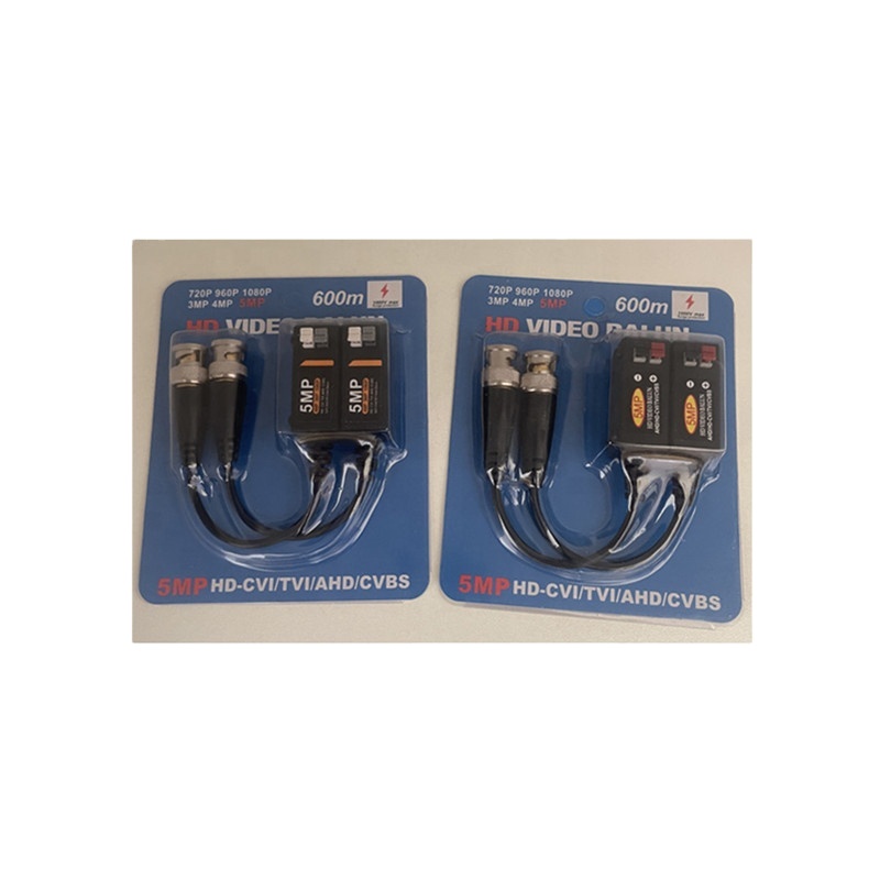 1Hot Sale 720p 1080p Price Lightning Surge Anti-interference Ahd 5mp 8mp Video Balun for Cctv