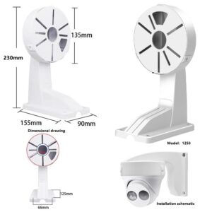 1Manufacturer Plastic Cctv Bracket for Dome Camera and Wall Mount Bracket for Dome CCTV Camera Security Surveillance Accessories
