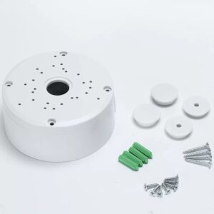 1Plastic CCTV Camera Junction Box 120x50mm Universal Mounting Base for Dome Bullet Security Cameras Waterproof ABS Junction Box